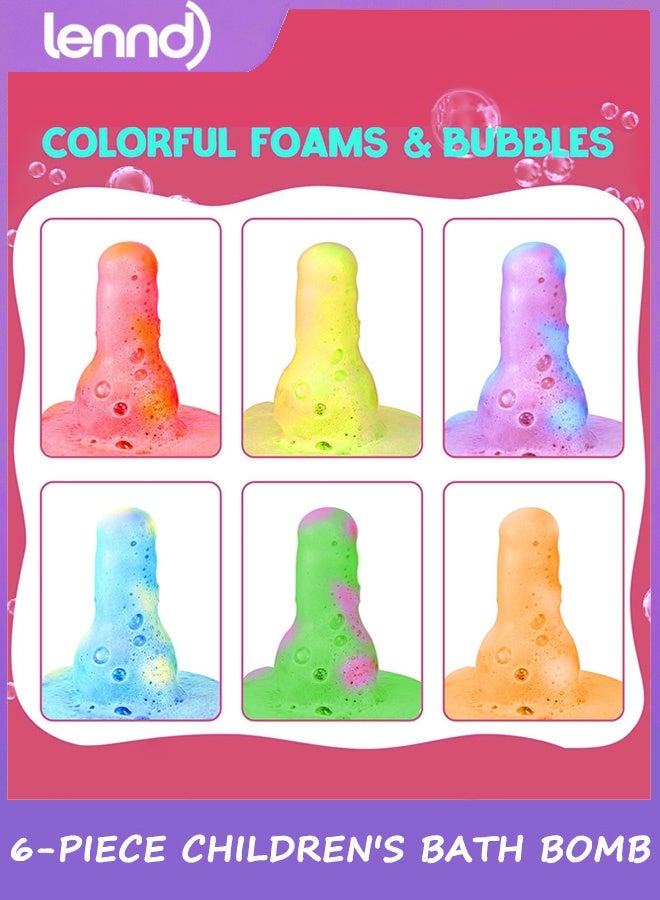 LENND Children's bath bomb toys, 6-pack of inflatable bath bombs, large-capacity colorful children's bath balls, fun and educational children's bath experience. - Image 4