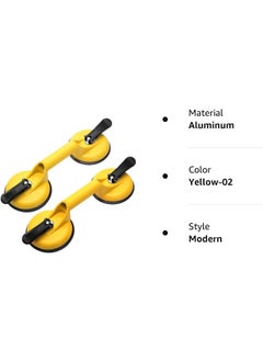 Portible Portible Two Cup Aluminium Suction Glass Lifter Glass Carrying Handle 100 Kg CapacityPack of 2  - Image 4