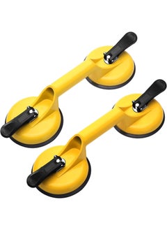 Portible Portible Two Cup Aluminium Suction Glass Lifter Glass Carrying Handle 100 Kg CapacityPack of 2  - Image 1