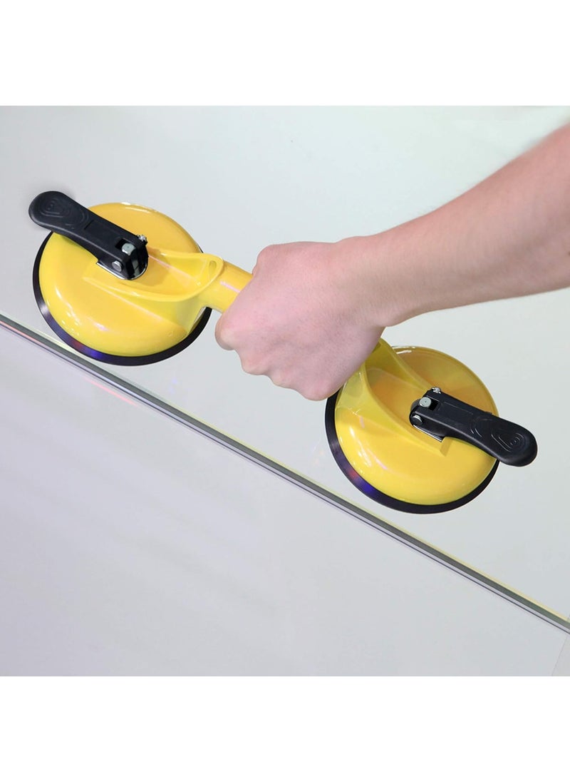 Portible Portible Two Cup Aluminium Suction Glass Lifter Glass Carrying Handle 100 Kg CapacityPack of 2  - Image 2