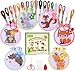 Caydo 6 Pieces Cross Stitch Kit for Kids Embroidery Kits with Woodland Animal Patterns Needlepoint Kit Kids with Instructions for DIY Key Chain Backpack Charms Ornaments and Needle Craft - Image 2