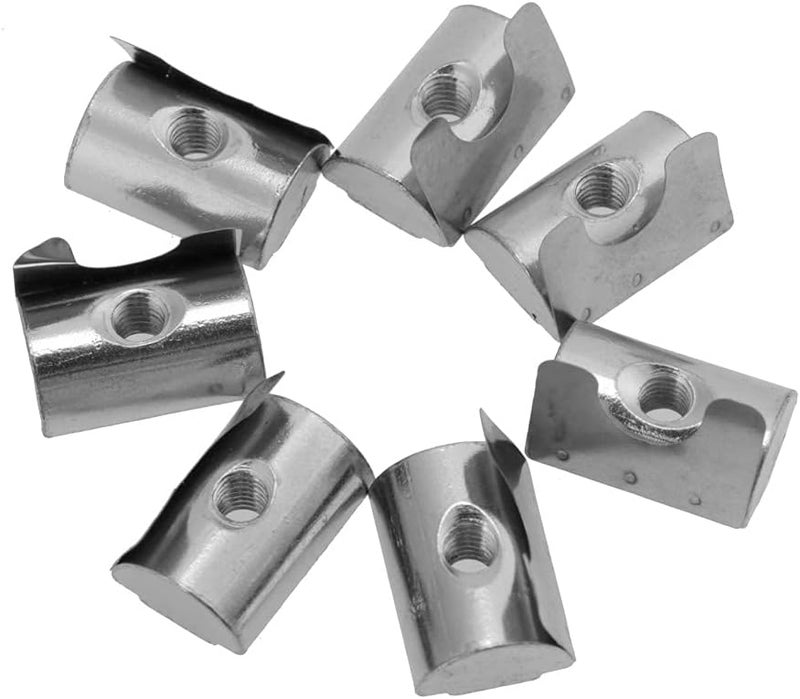 M8 Shrapnel Nut Block, Carbon Steel, Galvanized, 20pcs - Durable Aluminum Profile Accessories, Easy Installation, Reliable in Profile Connection Systems (M8) - Image 5