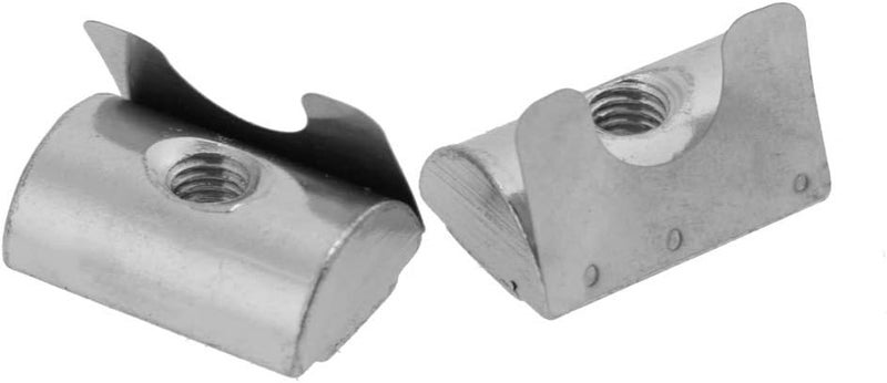 M8 Shrapnel Nut Block, Carbon Steel, Galvanized, 20pcs - Durable Aluminum Profile Accessories, Easy Installation, Reliable in Profile Connection Systems (M8) - Image 2