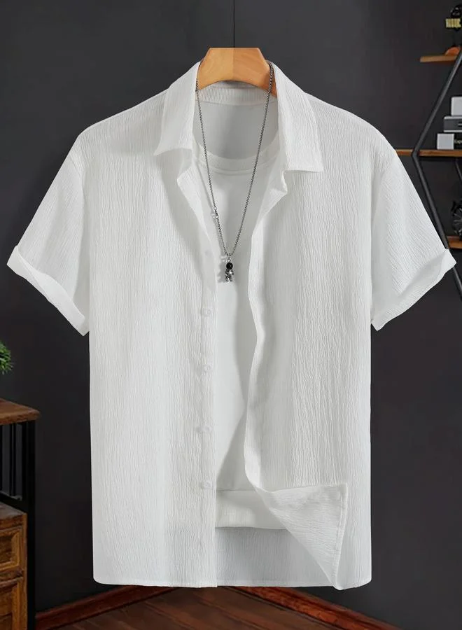 تايك تو قميص سادة بياقة سبريد