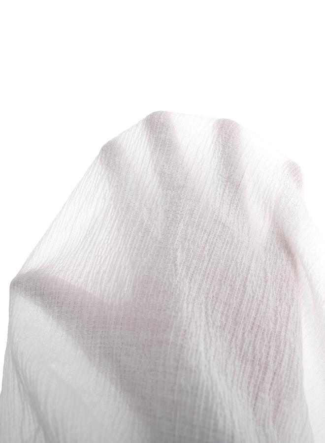 Take Two Men White Plain Spread Collar Shirt - Image 4