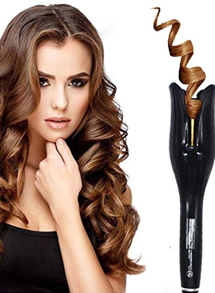 Automatic Ceramic Rotating Hair Curler, Professional Air Spin N Curl Hair Curler for All Hair Types, LCD Digital Display