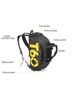 Generic Sport Gym Bag Fitness Waterproof Outdoor Separate Space For Shoes pouch rucksack Hide Backpack T60  - Image 5