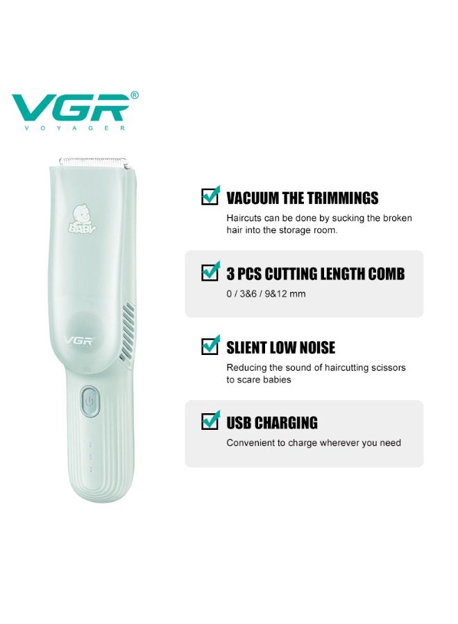 VGR V-155 Low Noise Professional Ceramic Blades Baby Hair Trimmer Clipper for Kids - Image 3