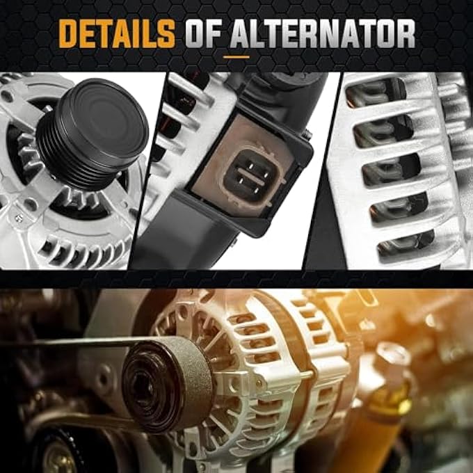 ILONPA Alternator Replacement Compatible with 2011-2013 Matrix L4 1.8L Replace VND0597 AND0597 400-52414R - Image 3