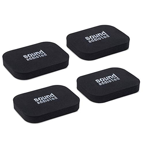 Sound Addicted Isolation Pads for Soundbar - Anti Vibrations Foam Pads Feet (4Pack) 3.5'' x 2.5'' x 0.65'' Suitable for Most Soundbars - BarPads (Rectangle) - Image 1