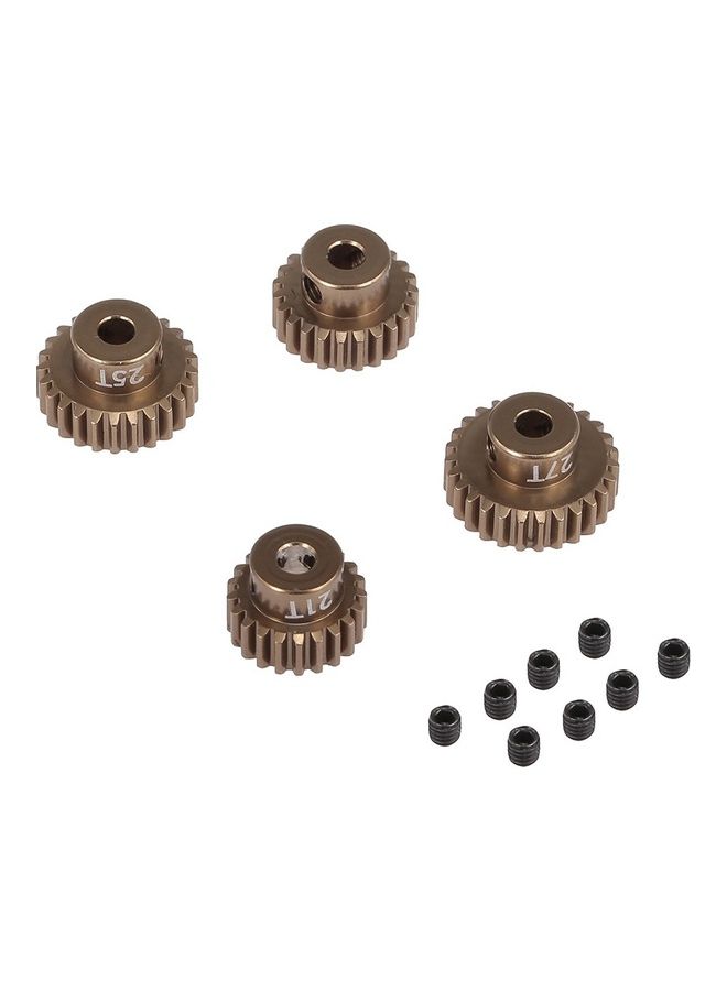 NIBEMINENT 4-Piece Rc Brush Brushless Motor Pinion Gears Set - Image 1