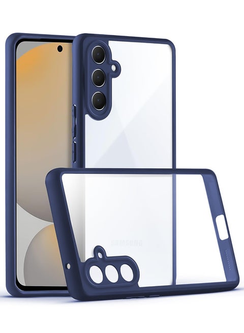Bumper Protective Case for Samsung Galaxy A54 Silicone TPU Bumper Ultra Durable Ultra-Safe Camera Optimum Solution (Blue)