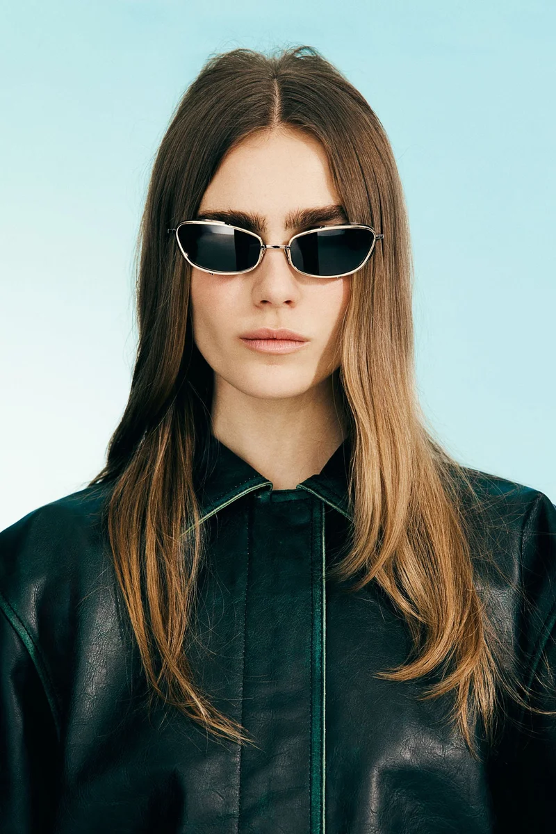 H&M Hand-paint-look leather jacket