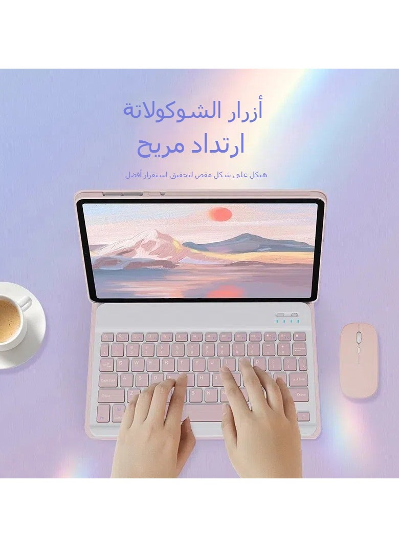 General - Keyboard Case compatible with Honor Pad X8 10.1 "detachable Wireless keyboard Ultra-Thin Leather Smart Case with mouse for Honor Pad X8 - Image 1