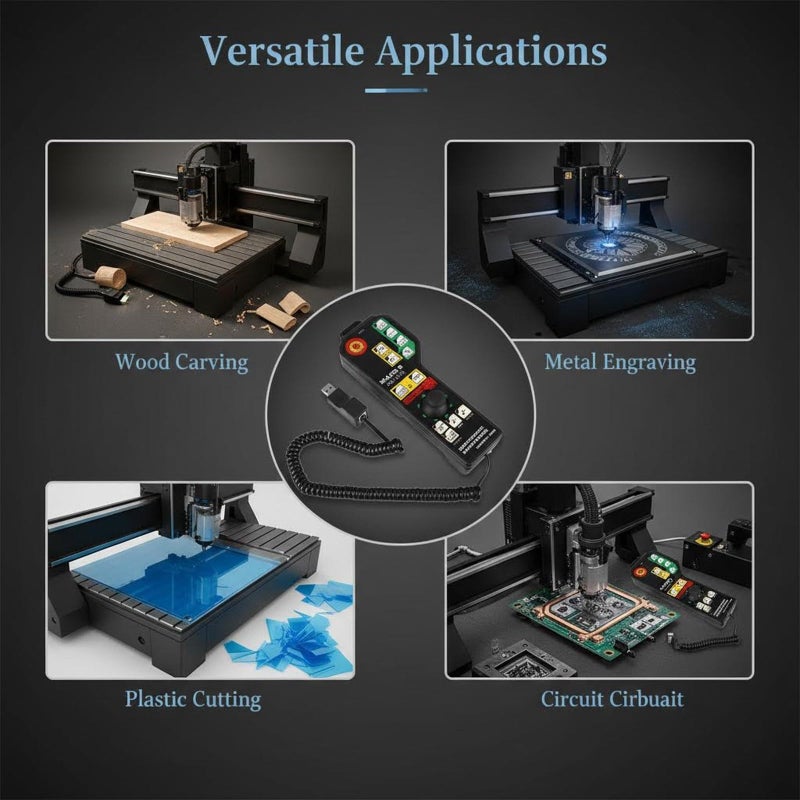 6 Axis CNC Breakout Board with USB Controller and 4 Axis Servo Board for Milling Engraving - Image 4