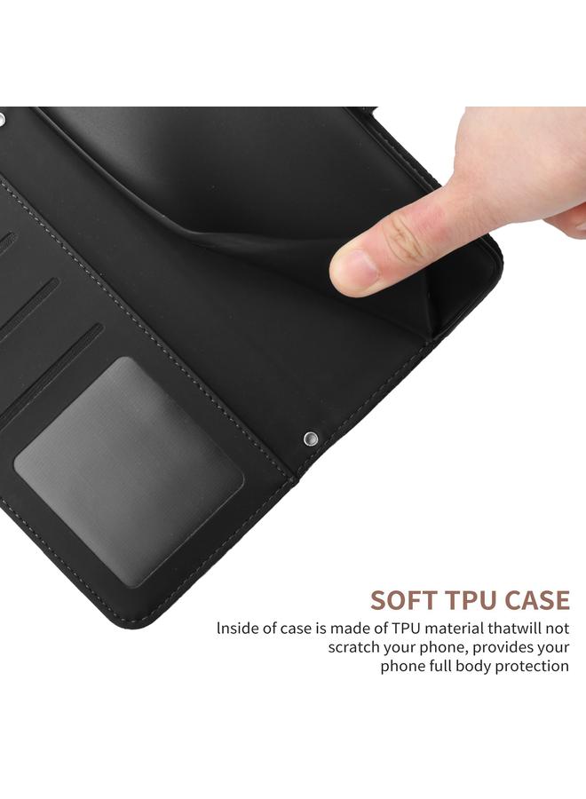 S-TOP Case For OPPO A18 / A38 4G HT03 Skin Feel Butterfly Embossed Flip Leather Phone Case - Image 4