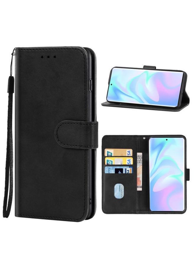 HuHa Case Cover For ZTE Axon 30 Ultra 5G / Axon 30 Pro+ 5G Leather Phone Case Black 