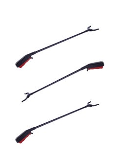 LAWAZIM Plastic Picker Set of 3 -80cm- Lightweight Reacher Grabber Tool with Non-Slip Grip, Large Jaw for Multi-Surface Use, Ideal for Seniors, Pregnant Women, Garden, Trash, and Hard-to-Reach Items  - Image 1
