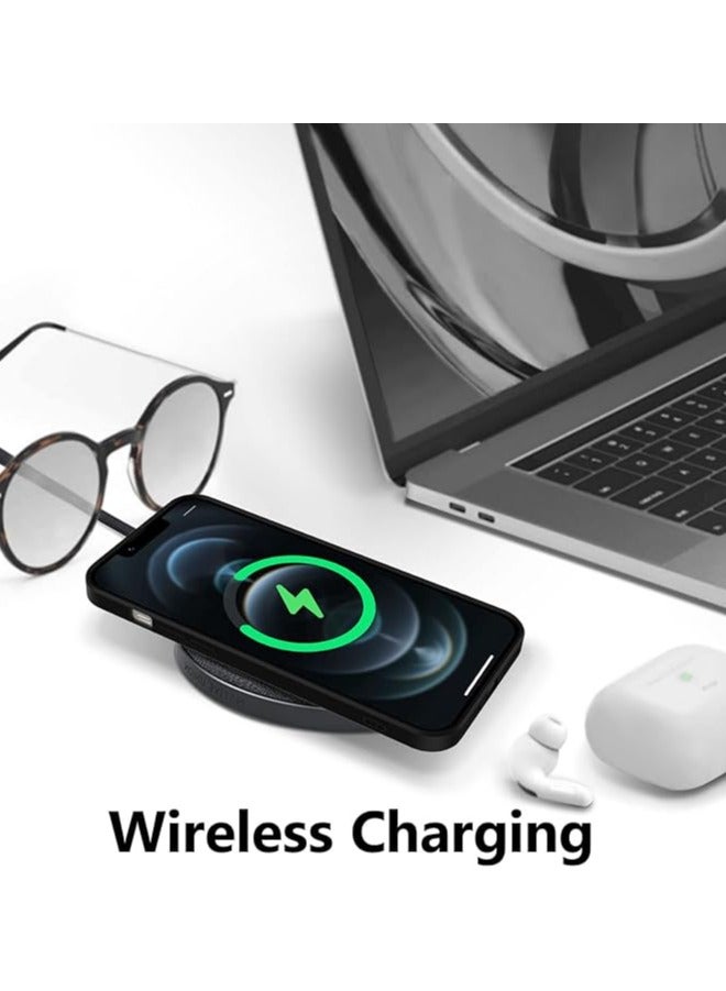 Silicone Case for iPhone 16plus   6.1 inch, Slim Liquid Silicone Case Shockproof Full Body Protection Phone Case with Anti-Scratch Microfiber Ultra Slim Soft Bumper Cover - Black - Image 2