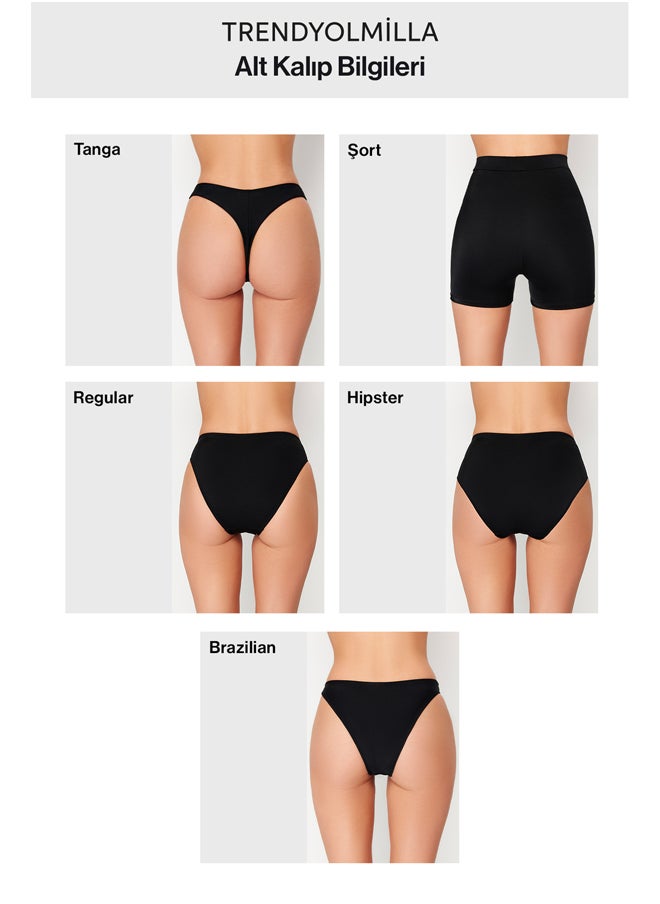 trendyol - Black Smooth High Waist Bikini Bottom TBESS20BA0018 - Image 1