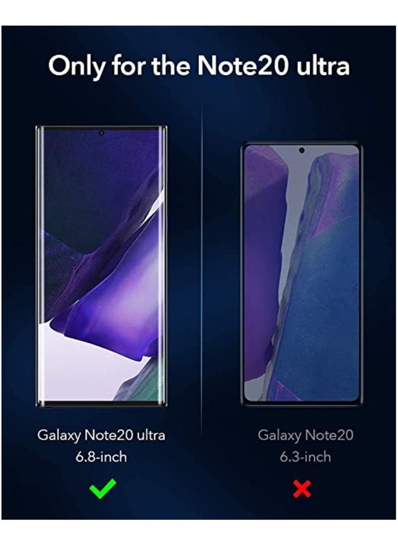 vesus Samsung Galaxy Note 20 Ultra Anti-Scratch Anti-Fingerprints 9H Hardness Tempered Glass (Full Glue) - Image 2