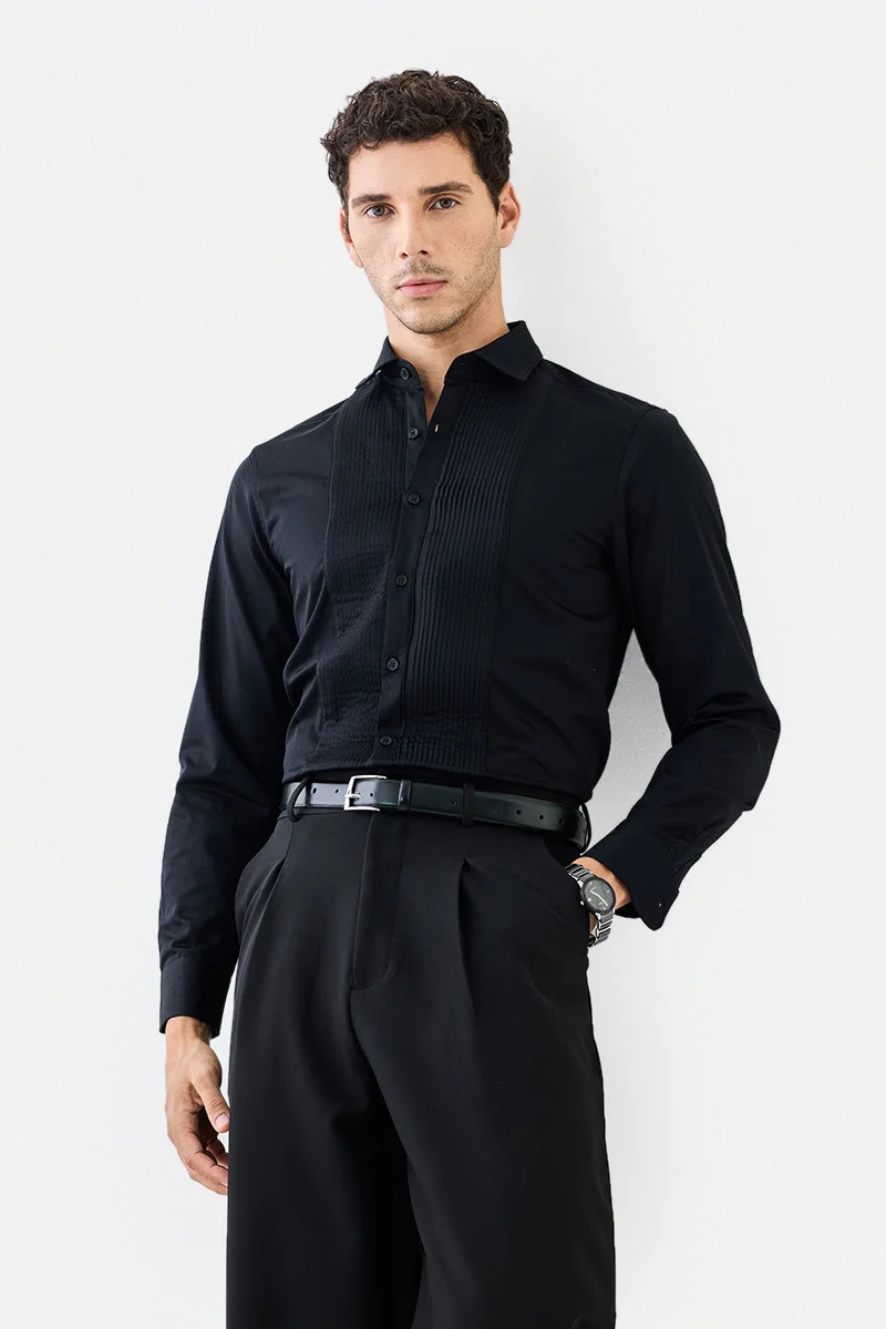 SNITCH Slim Fit Pintek Luxe Shirt