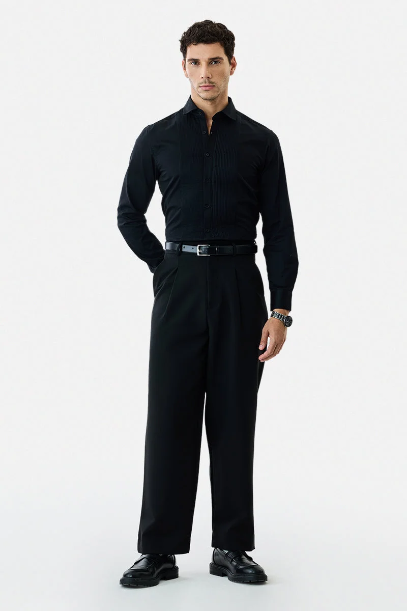 SNITCH Slim Fit Pintek Luxe Shirt