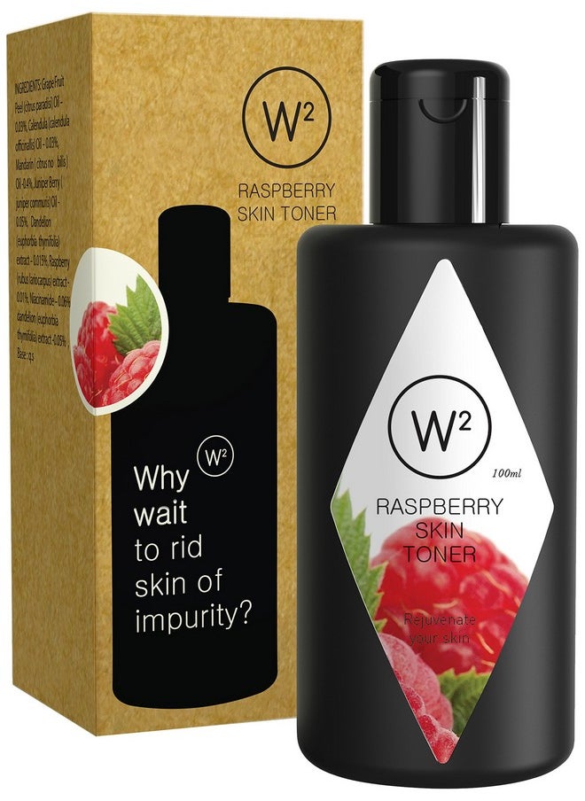 W2 Why Wait Raspberry Toner, Helps Purifying And Firming Your Skin, Priming And Hydrating With High Amount Of Omega-3 And Omega-6 Fatty Acids, 100Ml  - Image 1
