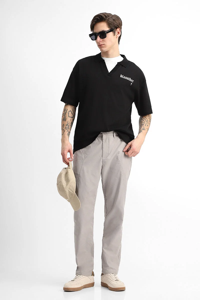 Snitch Beige Relaxed Fit Beige Trousers for Men | Best Price UAE