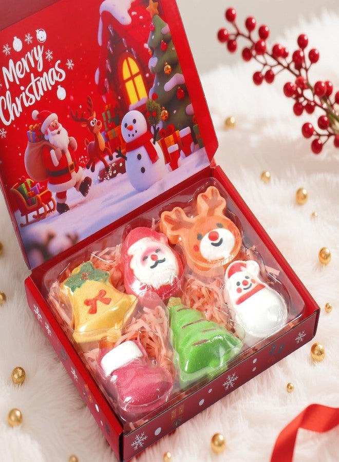 WARMLIFE Christmas Bath Bombs for Kids & Women, Handmade Bath Bomb Gift Set of 6 Fun Shapes, Perfect Stocking Stuffers for Teen Girls & Boys, Skin Care Bathbombs as Christmas Gifts for Kids - Image 3