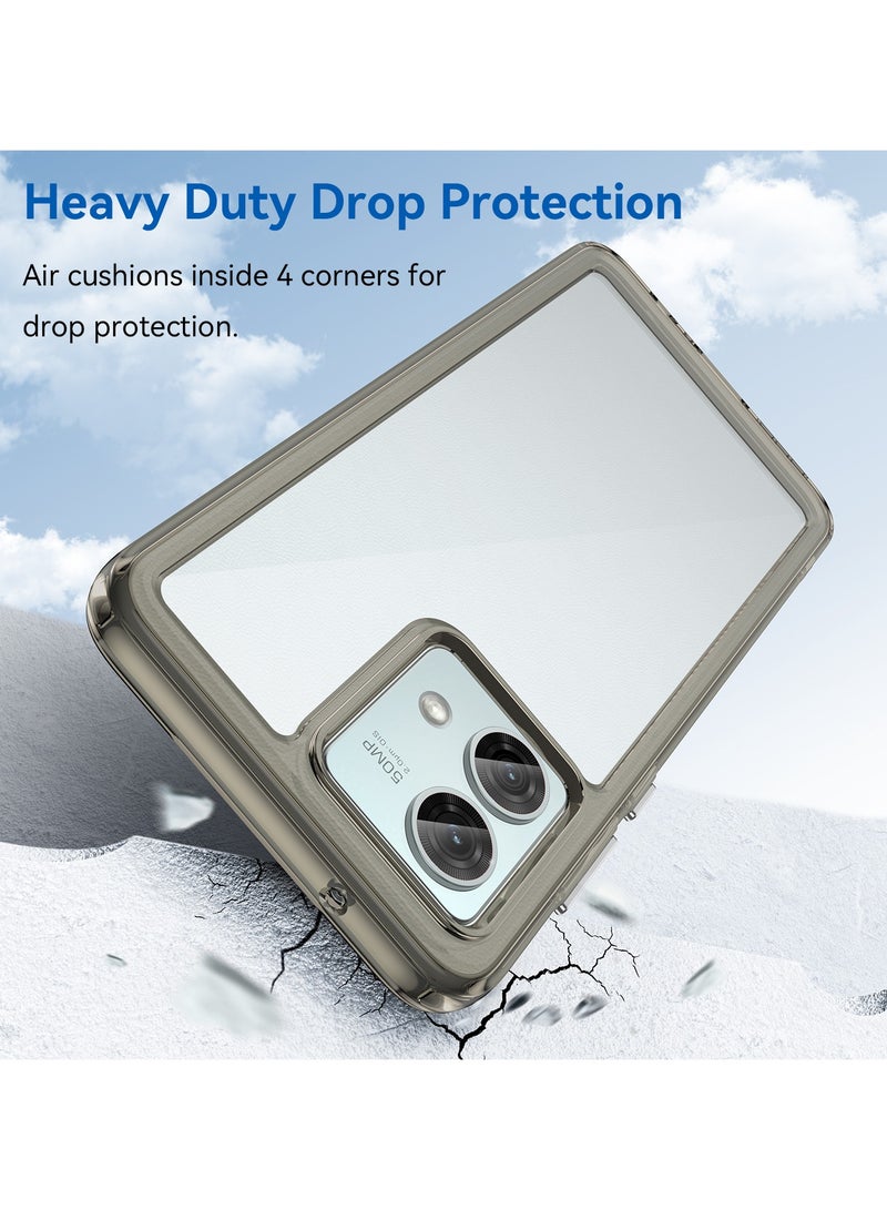 يوارب كينج غطاء هاتف حماية ضد الصدمات لموتورولا موتو G84 5G رمادي - Image 3