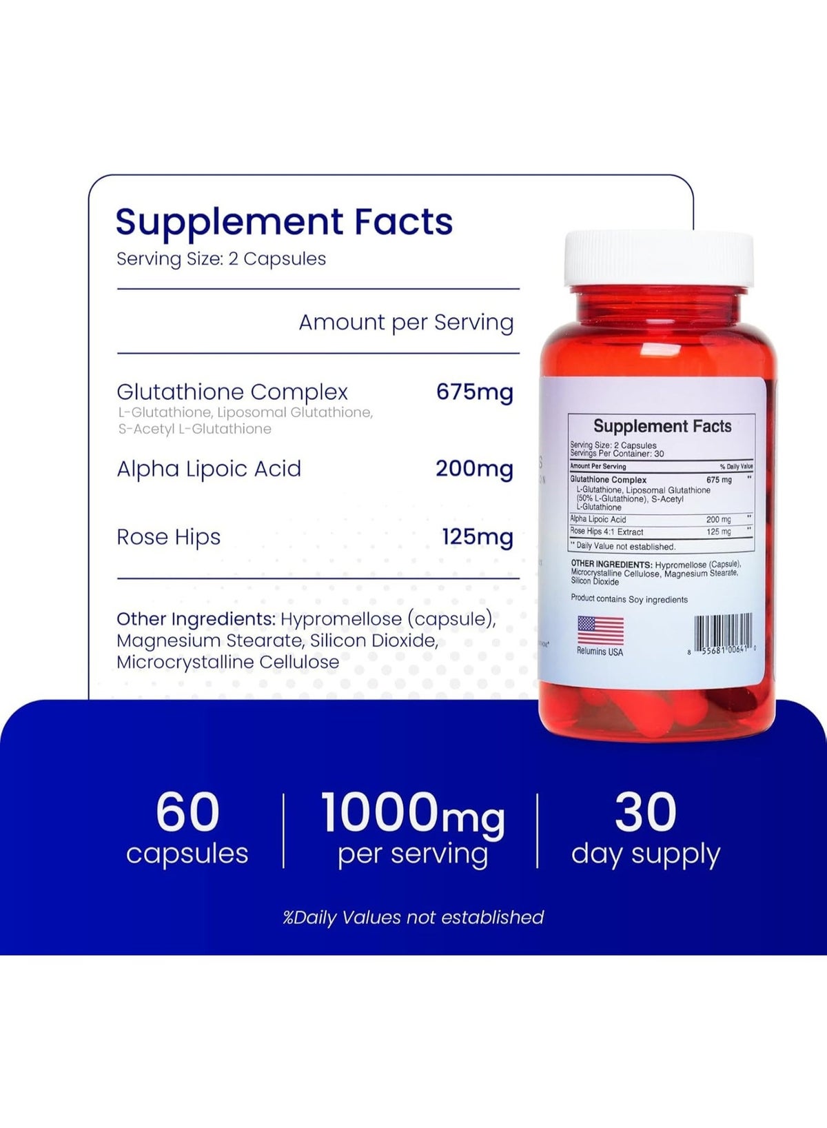1000 mg glutathione daily RELUMINS Reduced L-Glutathione Complex, Gluta-1000, 60 Capsules. Packaging May Vary | Best Price KSA Size:64 oz 💊 Tylenol & Glutathione كولاجين لمحاربة التجاعيد