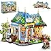 PLAXSOON Flower Caf House Building Set with LED 1520 PCS Botanical Coffee Architecture with Openable Design Floral Bakery Construction Model for Home Decor Gift for Adults Women Teens Girl Boy 12 - Image 3