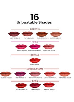 Faces Canada Mate Liquid Lipstick Color Truth Be Told 09 Matte Lipstick  - Image 5