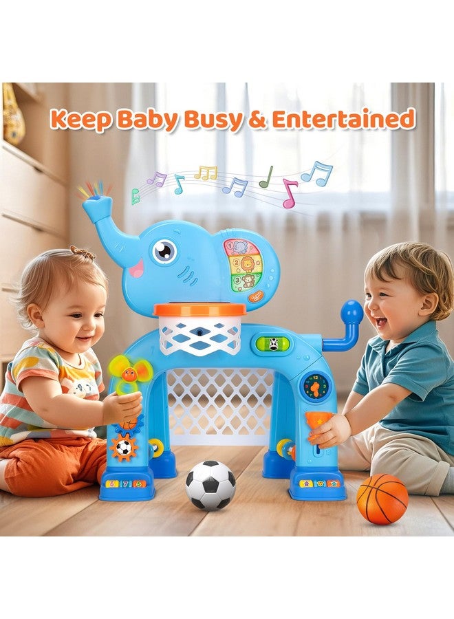 KIZZYEA Toys For 1 2 3 Years Old Boys Girls, Toddler Basketball Hoop & Soccer Goal Sports Toy, Interactive Musical Toys, Montessori Toys, Christmas Birthday Gift For Baby Kids Age 12-18 Months  - Image 3