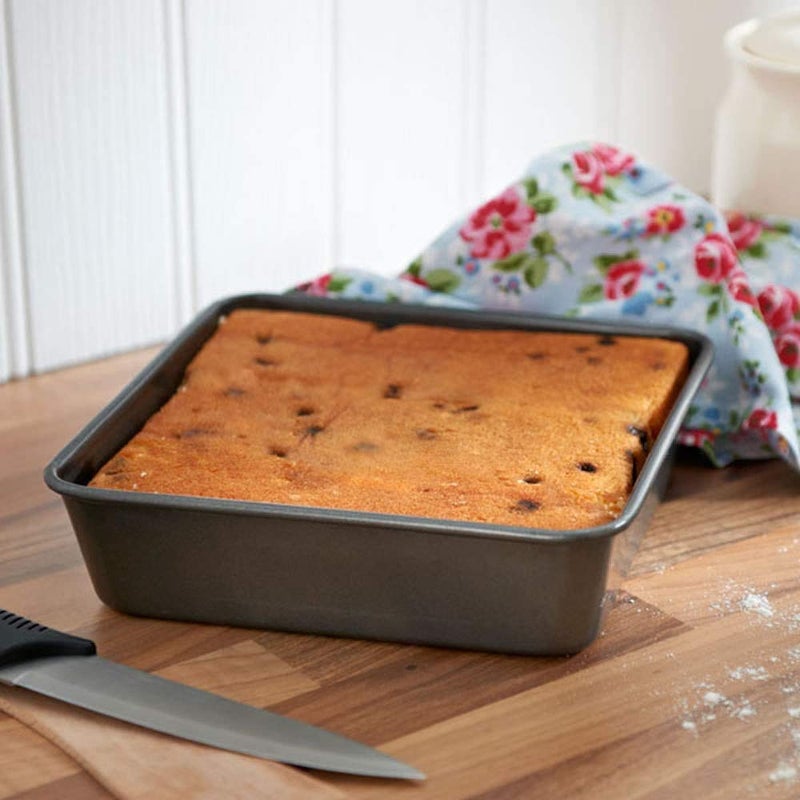 Xacton Cake Baking and Carbon Steel Cake Tins Decoration Tools Combo of Set 3 Different Shape Cake Mould 6 Slot Silicone Mould Tray with 1 Bread Mould and 1 Pizza Tray - Image 4