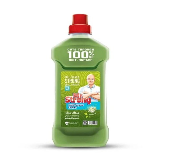 Mr. Strong 5X Multi-Purpose Cleaner 750ml – Concentrated Formula – 100% Grease & Dirt Removal – Green Fresh Scent – Multi-Surface – Kitchen Bathroom Floors – No Residue – 5X Stronger Than Standard Cleaners - Image 2
