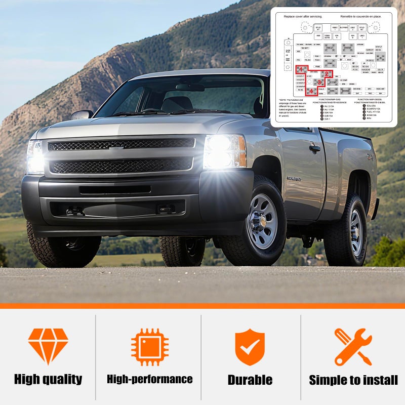 IHOUMEX 8 high Mod Customizable 6 High Mod with DRL Lights Module for GM Compatible with 2003-2007 Chevy Silverado GMC Sierra 1500/2500/3500 Classic - Image 5