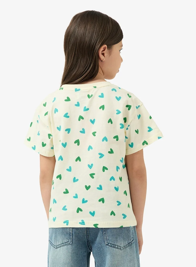 بنياتا تيشيرت مطبوع