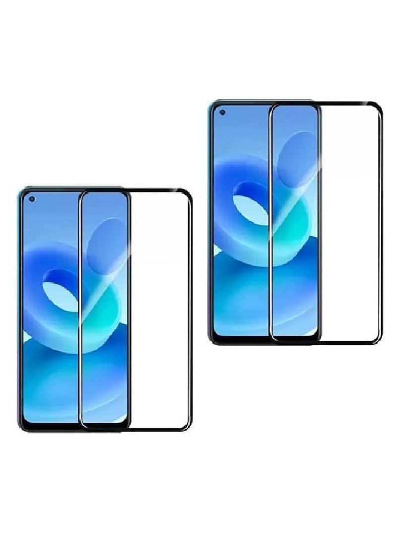 Super 2 Pieces Tempered Glass Screen Protector 5D Designed For Oppo A95 4G Full Glue Edge to Edge Full Screen Coverage And Bubble Free - Image 1