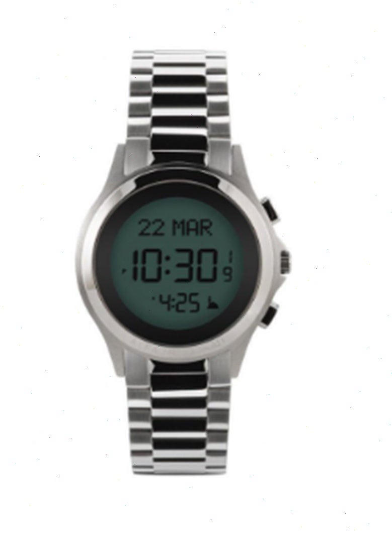 Al Fajr Men's Stainless Steel Digital Watch Wr02 - Image 1