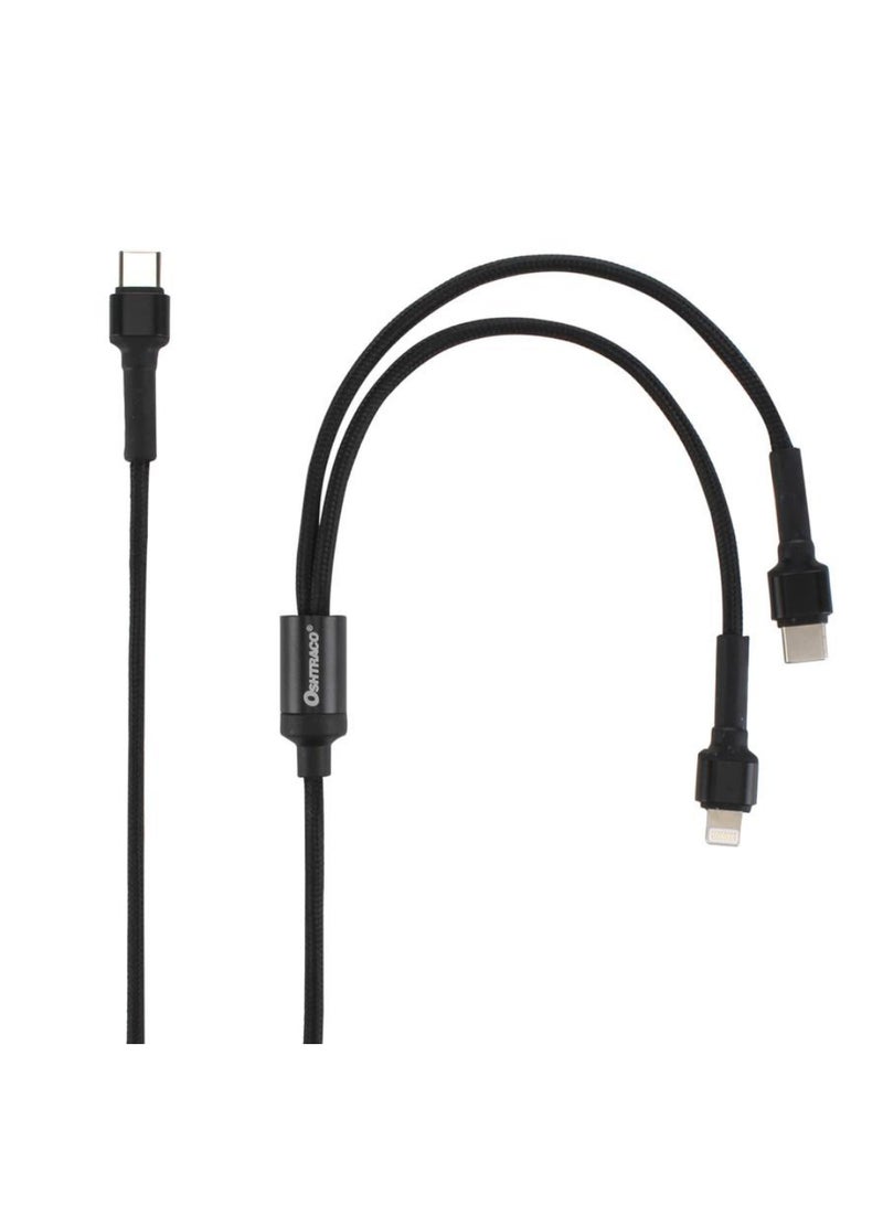 Oshtraco Dual Pin Type C to Type C IPhone Cable 1.5m