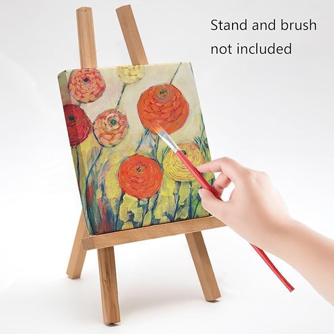 ARS Blank Canvas White 100% Cotton Artist Board for Painting, Large Canvas Panel for Acrylic Pouring & Oil Paint, Durable MDF Frame, Professional Art Surface Pack of 1, Size Available - Image 5