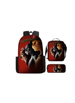 New Dragon Ball Printed Backpack Polyester Schoolbag Fashion Shoulder Bag Student Pencil Bag Three-piece Set,40-three-piece set; backpack + shoulder bag + pencil bag - 8