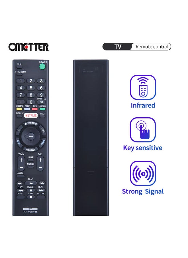 OMETTER - RMT-TX200U For Sony Remote Control 4K HDR HD TV RMF-TX200E RMF-TX200P RMF-TX200B RMF-TX201U XBR-55X700D XBR-49X700D Controller - Image 1