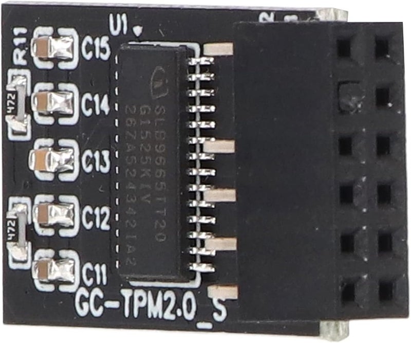 TPM Module Secure Processor, High Compatibility with and Series, LPC SPI Security Board 12Pin, Black, 14mm X 27mm, for GIGABYTE, Widely Applied, Compatible - Image 5