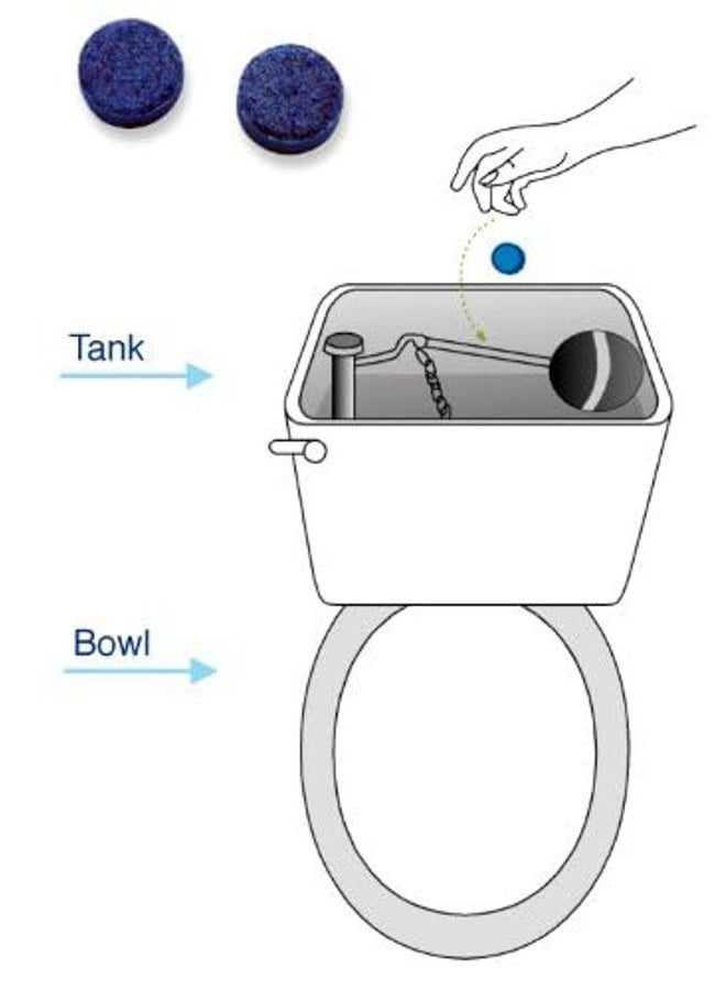 New Resources Group Blue Streak Pro 200 Dye Tablets (Detect Silent Leaks) Bulk in EZ Pour Container | Toilet Tank Leak Detection | Plumbers Friend - Image 3