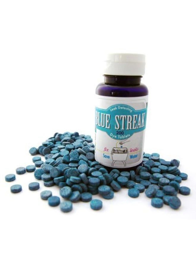 New Resources Group Blue Streak Pro 200 Dye Tablets (Detect Silent Leaks) Bulk in EZ Pour Container | Toilet Tank Leak Detection | Plumbers Friend - Image 2