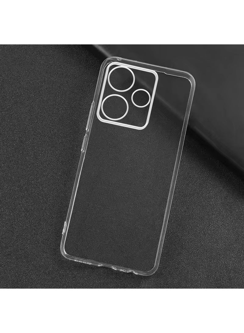 Techie Xiaomi Redmi 13 4G TPU Soft Corner Ultra Slim Clear Case Shockproof Anti Fingerprint Transparent Protective Back Cover  - Image 3