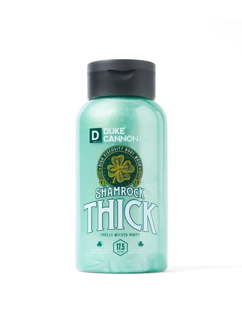 Duke Cannon Supply Co. Duke Cannon Shamrock THICK Wicked Minty Body Wash – Extra-Thick, Hydrating Men's Body Wash with Refreshing Mint Scent, 17.5 oz (Pack of 3)  - Image 2